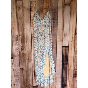 Lovers and Friends Ahamani Meadow Floral Maxi‎ Dress Cottagecore Romantic Medium